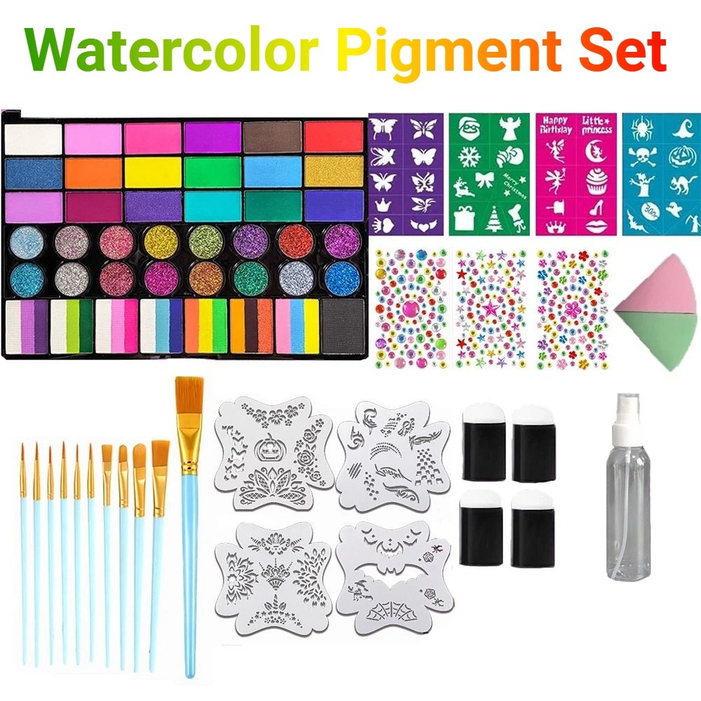 Watercolor Paint Set Solid Pigment - 42색 수채화 물감 세트 생생한 색상