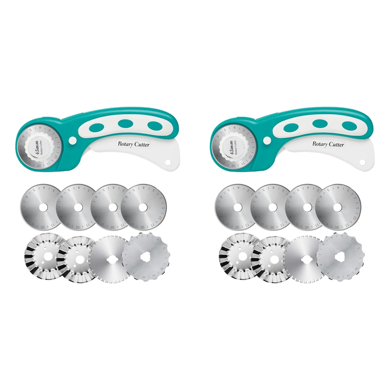 Rotary Cutter For Fabric 45Mm - 【오늘만!】16개의 회전 칼날이 있는 45mm 원형