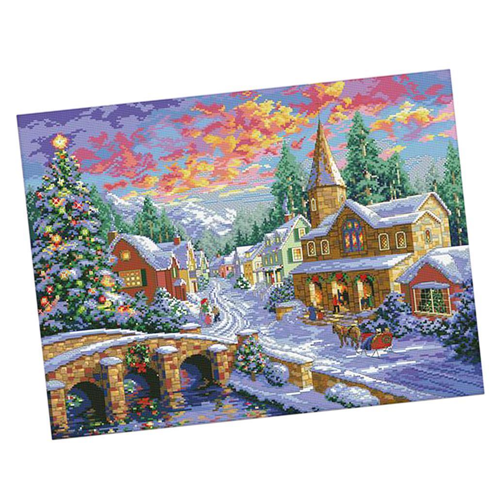 Cross Stitch Stamped Kits Beginners - DIY 바느질 공예 스탬프 크로스 스티치