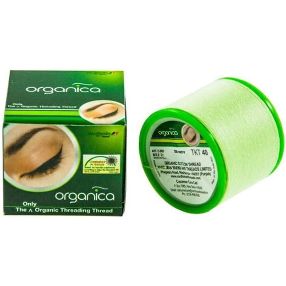 Cotton Embroidery Thread Skeins - 100% 면 자수실, 연두색 300인치 순면사,