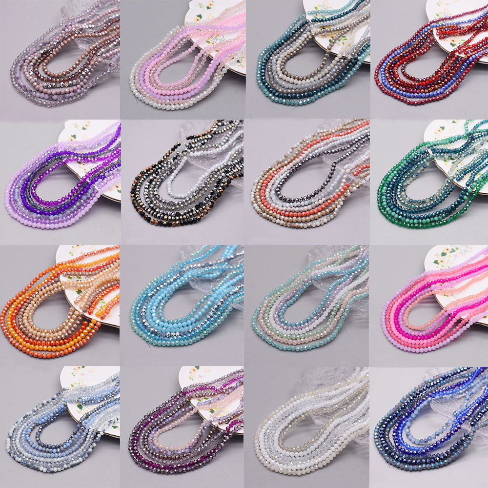 색 구성표 6 가닥/가방 4mm Rondelle 크리스 - Glass Seed Beads 2Mm Jewelry Making 리뷰 및 가격