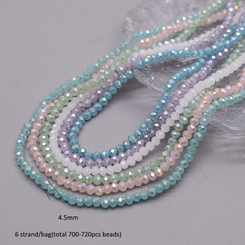 색 구성표 6 가닥/가방 4mm Rondelle 크리스 - Glass Seed Beads 2Mm Jewelry Making 리뷰 및 가격