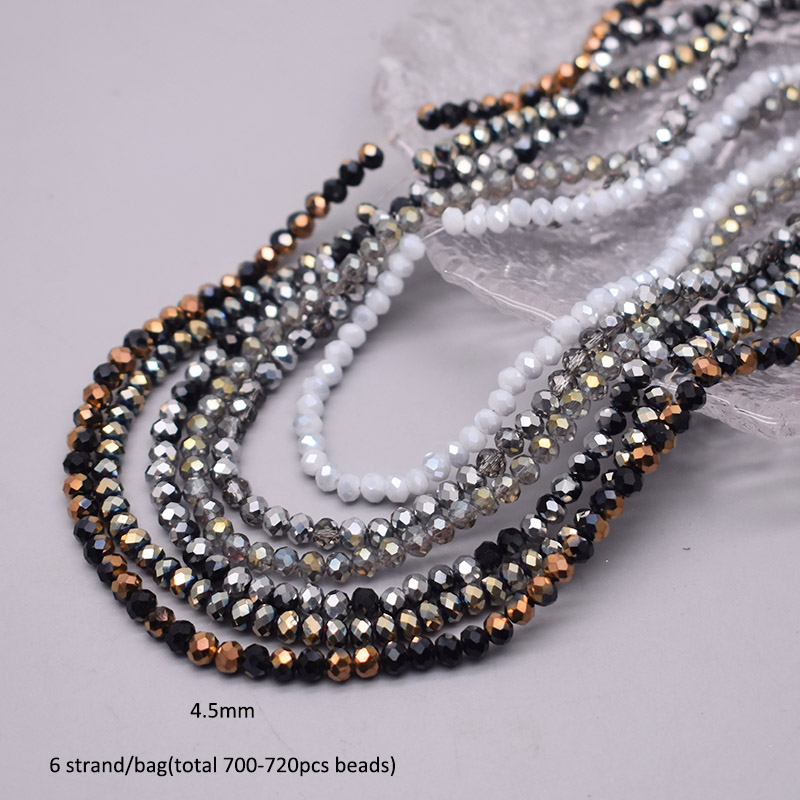 색 구성표 6 가닥/가방 4mm Rondelle 크리스 - Glass Seed Beads 2Mm Jewelry Making 리뷰 및 가격