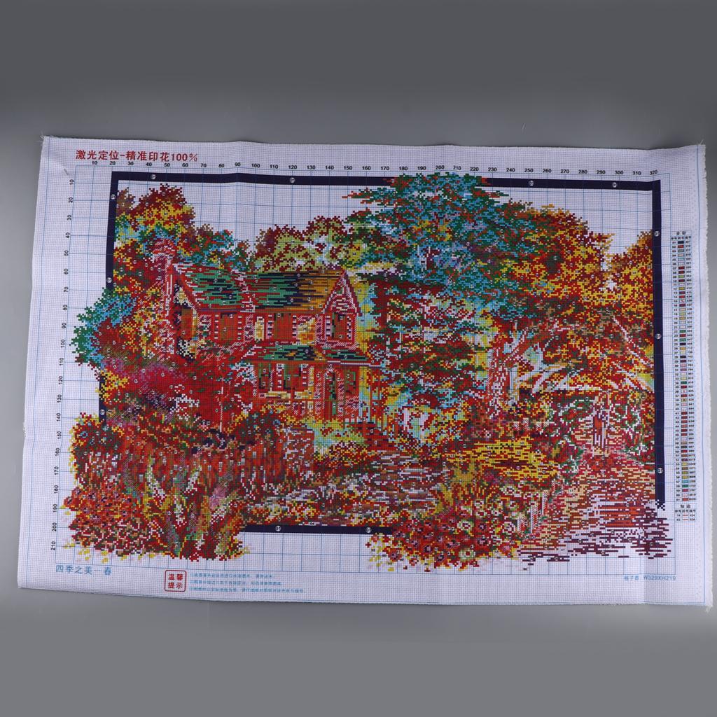 스탬프드 크로스 스티치 키트 면 프린트 자수 키트 홈  - Cross Stitch Stamped Kits Beginners 리뷰 및 가격