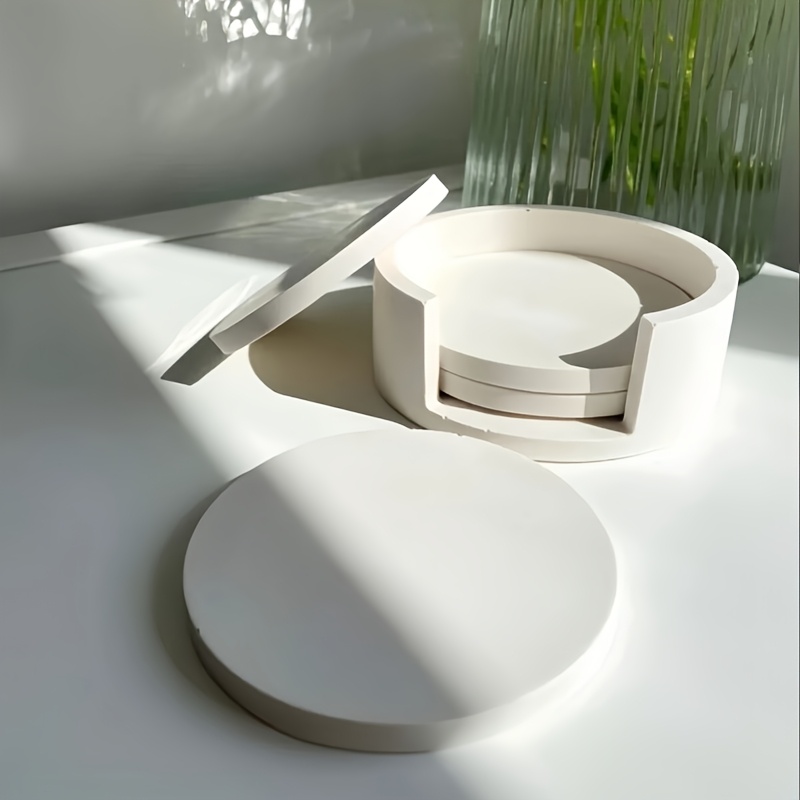 5개의 원형 코스터 실리콘 몰드 세트, 석고 코스터 몰 - Silicone Epoxy Resin Molds Set 리뷰 및 가격