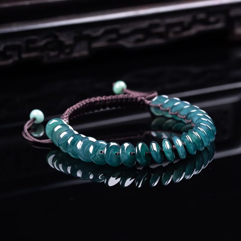 천연 진짜 에메랄드 블루 워터 아바커스 비즈 팔찌 미얀 - Beading 리뷰 및 가격
