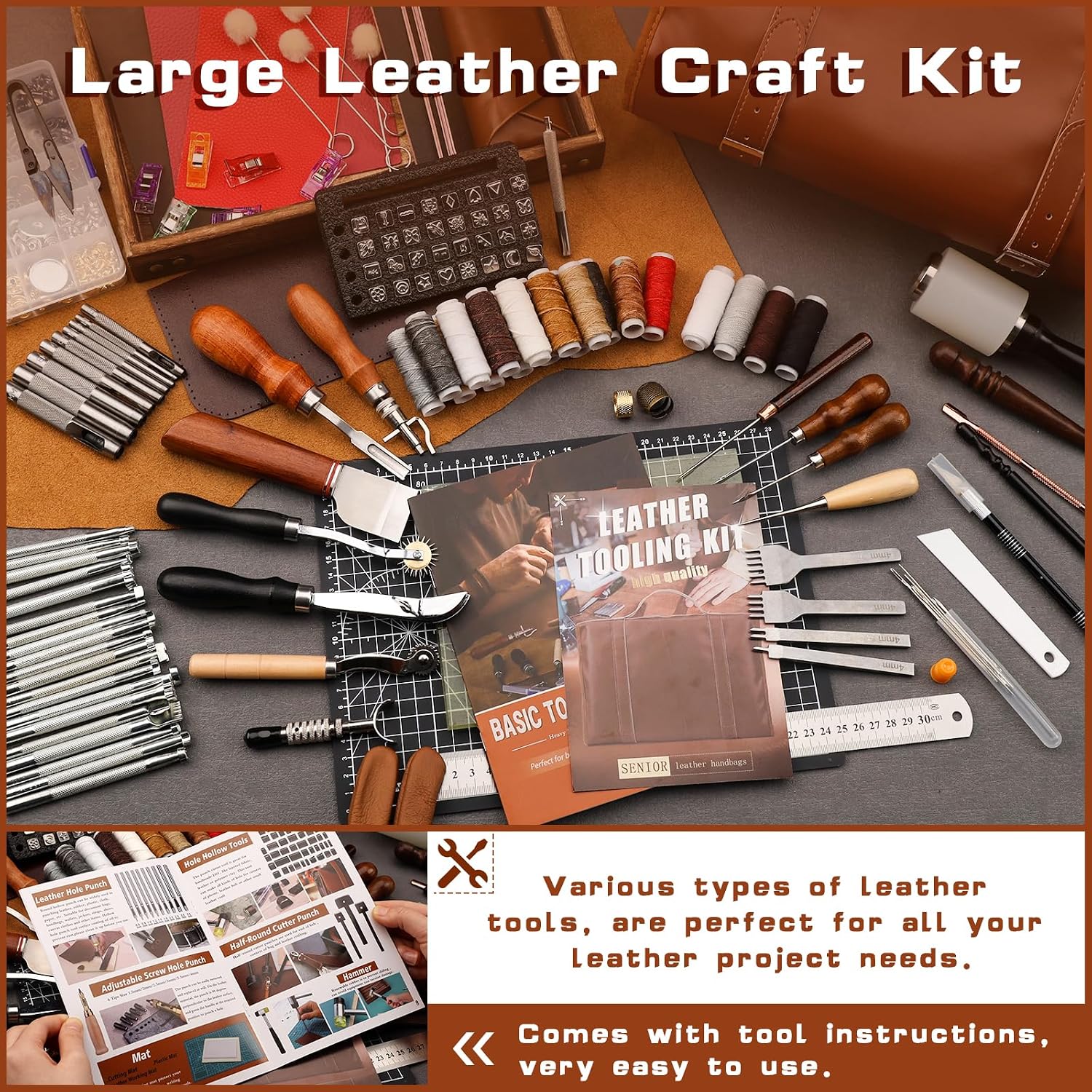 가죽 공예 도구 세트, 가죽 가공 키트, 맞춤형 핸드백 - Craft Tools 리뷰 및 가격
