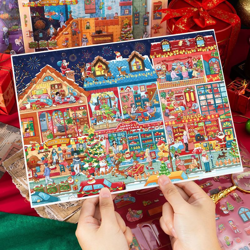 대형 사이즈 귀여운 축제 컬렉션 시리즈 3D 만화 미니 - Scrapbooking 리뷰 및 가격
