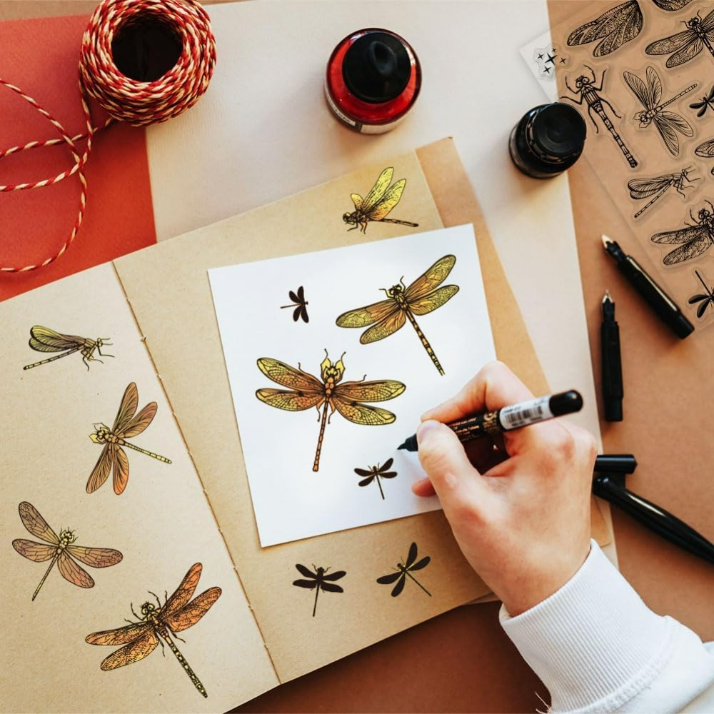 DIY Scrapbooking을위한 잠자리 클리어 스탬 - Clear Silicone Stamps For Card Making 리뷰 및 가격
