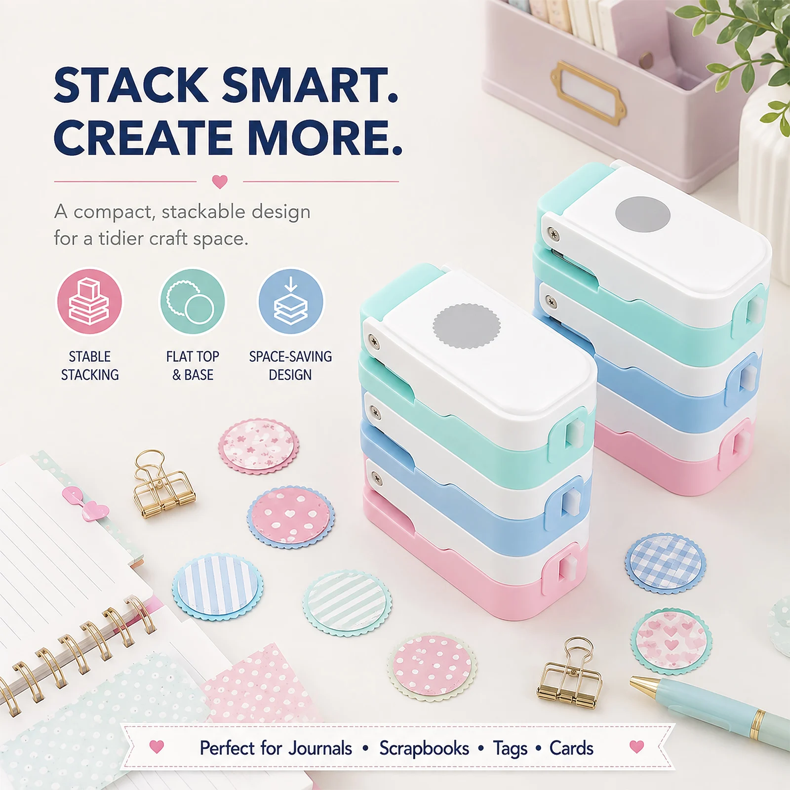 레이어링 우표 원형 페이퍼 펀치 (정크 저널 및 스크랩 - Scrapbooking 리뷰 및 가격