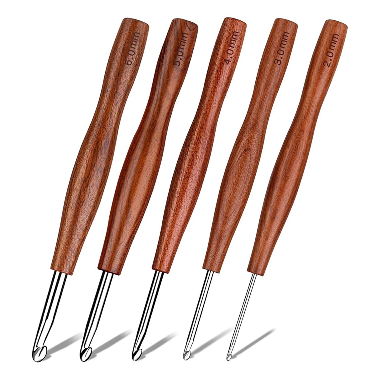 NOCM 5개 크로셰 훅, 관절염이 있는 손을 위한 나 - Wooden Crochet Hooks Ergonomic Handle 리뷰 및 가격