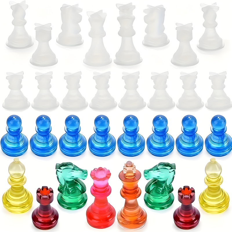 11Chessboard16Resin 실리콘 몰드 세트, - Silicone Epoxy Resin Molds Set 리뷰 및 가격