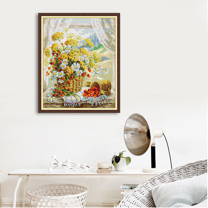 스탬프 크로스 스티치 키트 캔버스 14/16/11CT  - Cross Stitch Stamped Kits Beginners 리뷰 및 가격
