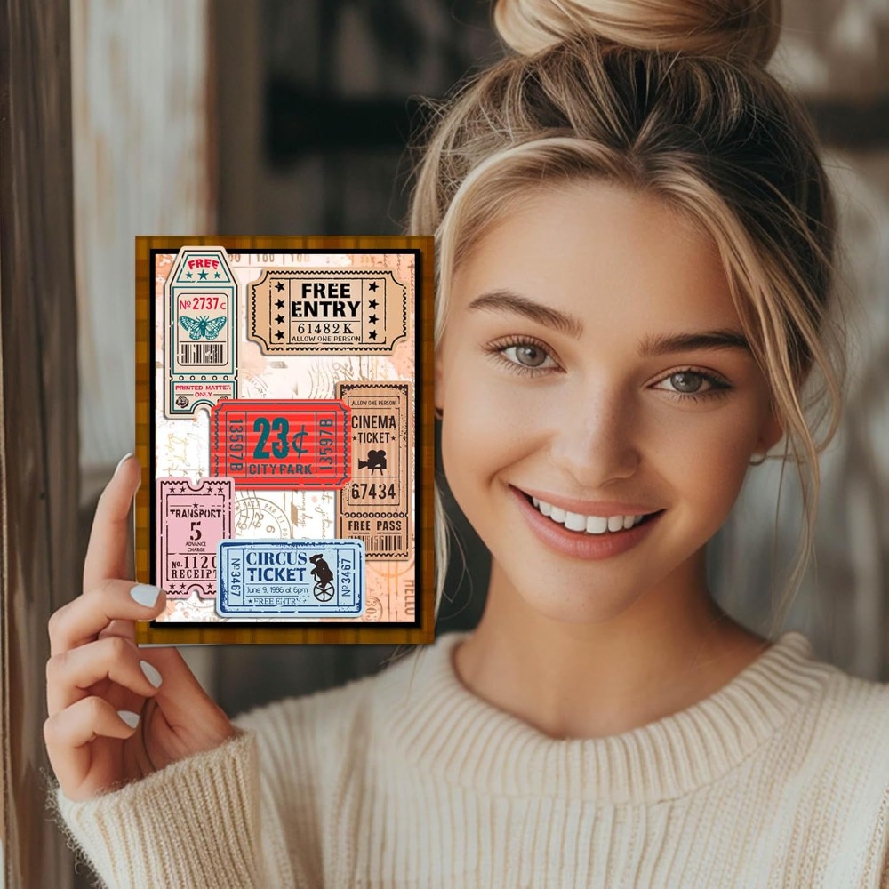 빈티지 티켓 스크랩북킹을위한 클리어 스탬프 기차 비행기 - Clear Silicone Stamps For Card Making 리뷰 및 가격